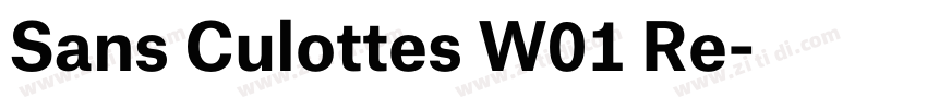 Sans Culottes W01 Re字体转换 Sans Culottes W01 Re字体转换